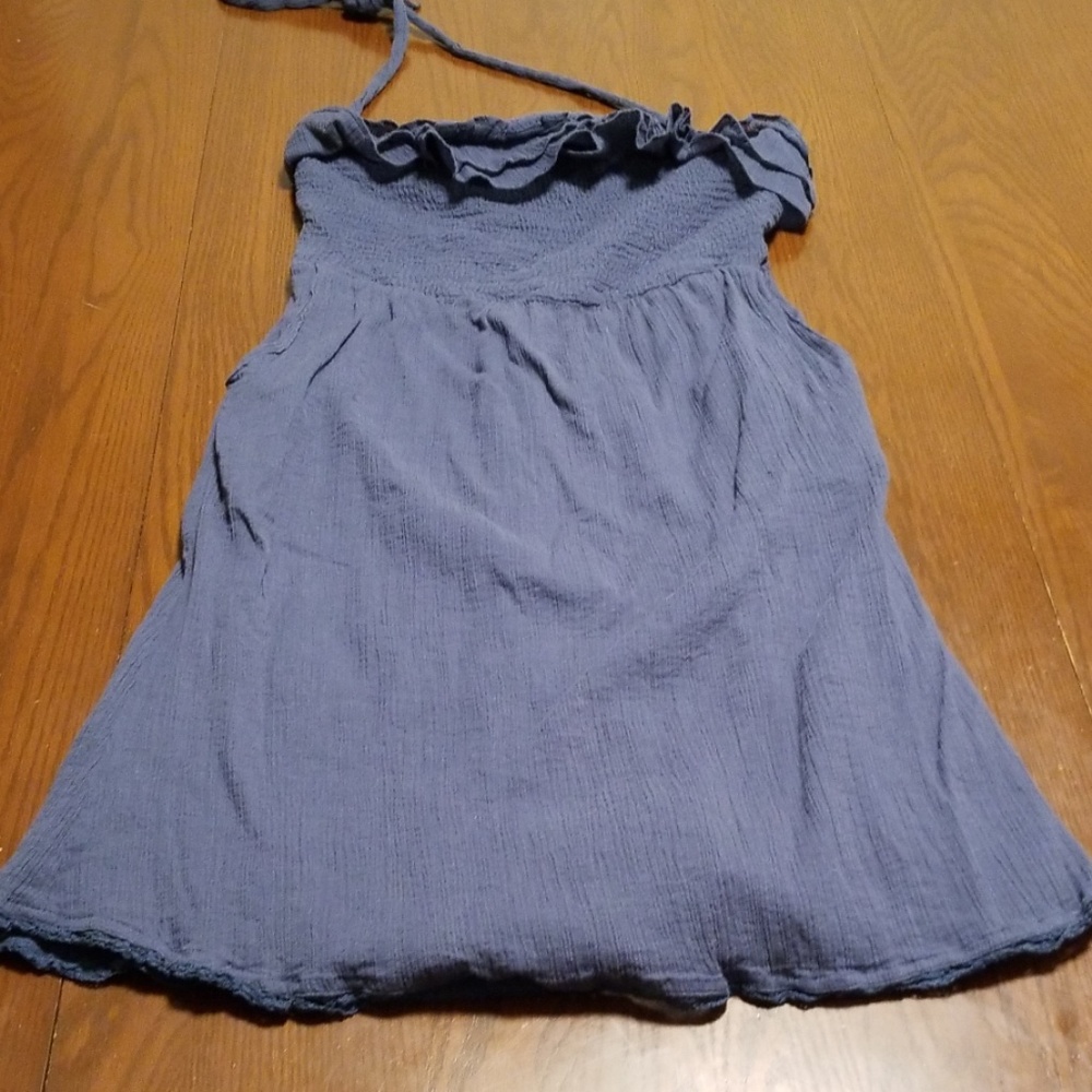 Anthro Maeve strapless pocket dress